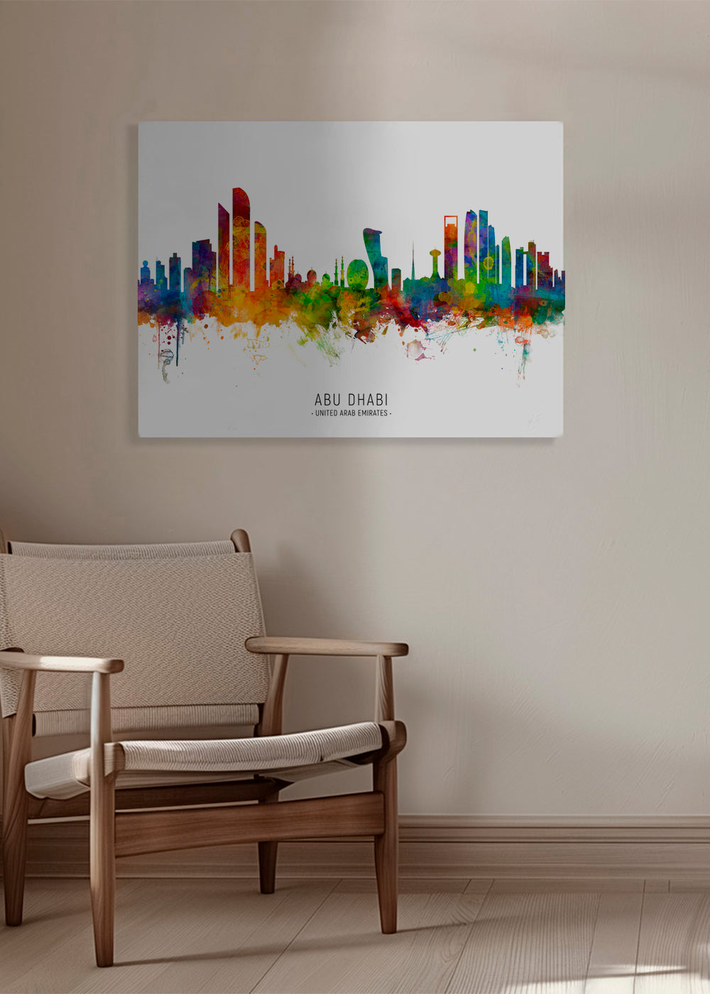 Abu Dhabi Skyline multicolore