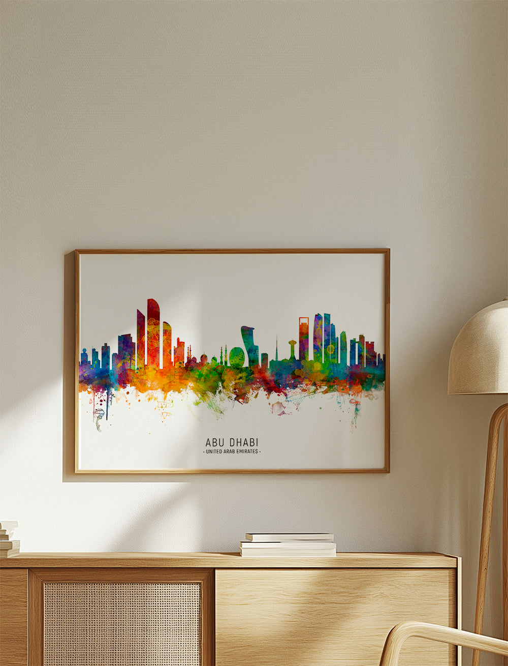 Abu Dhabi Skyline multicolore