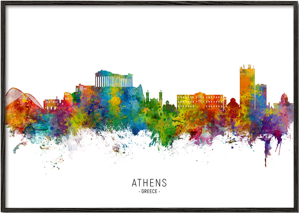 Athens Skyline multicolore