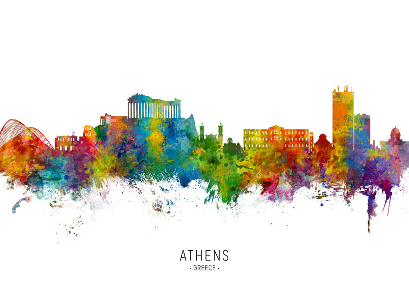 Athens Skyline multicolore