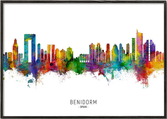 Benidorm Skyline multicolore