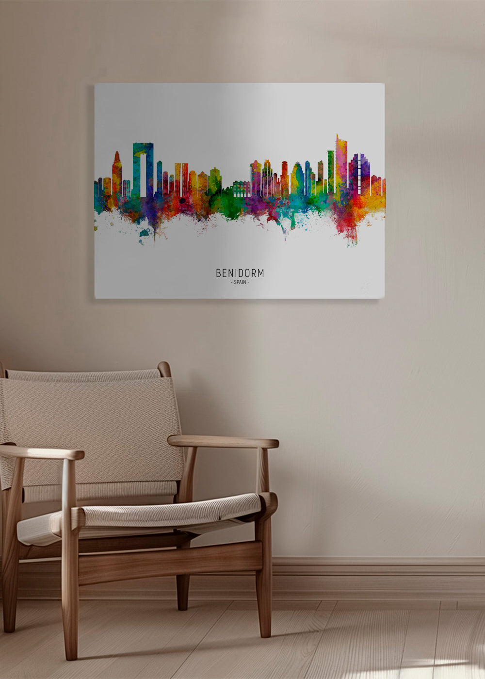 Benidorm Skyline multicolore