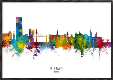 Bilbao Skyline multicolore