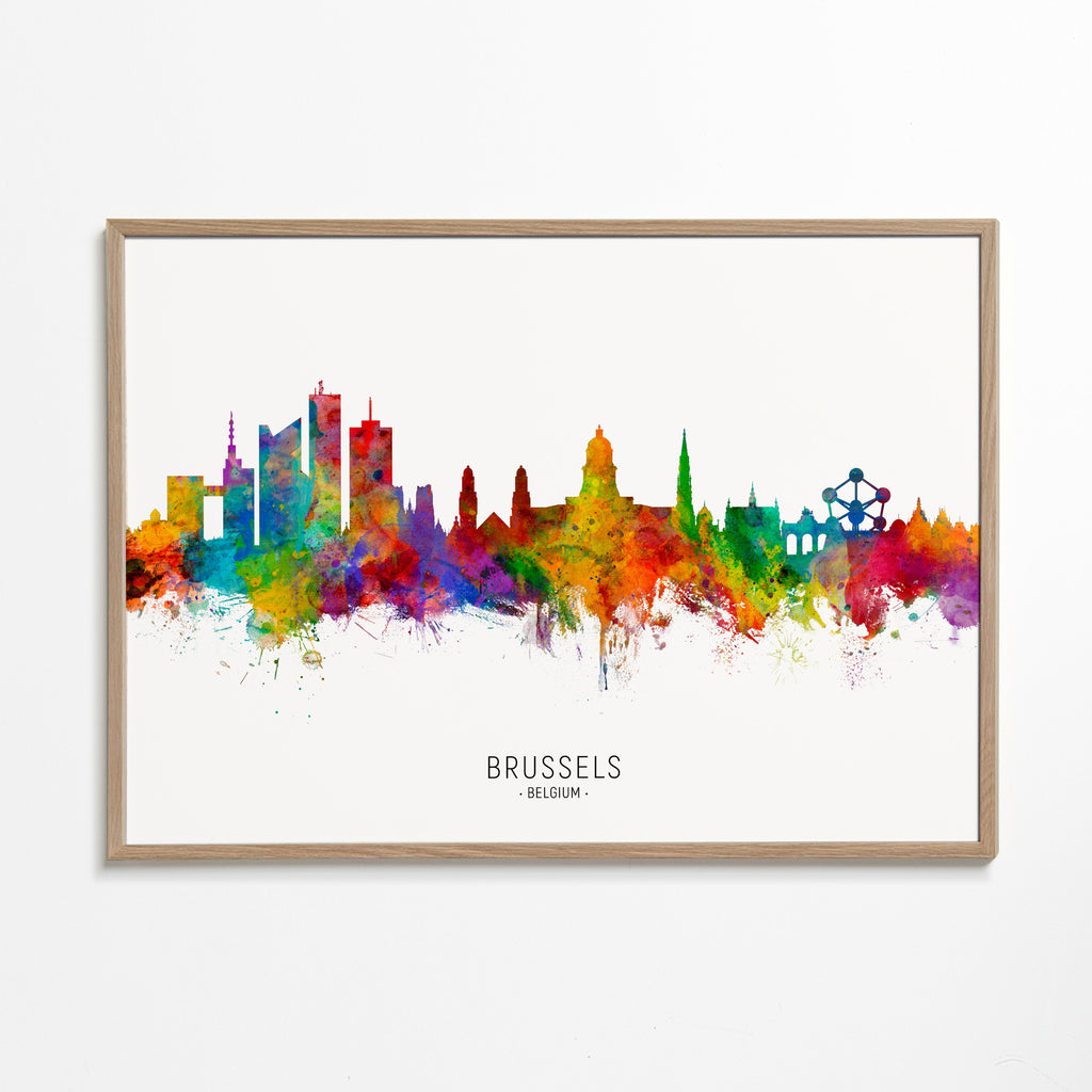 Brussels Skyline multicolore