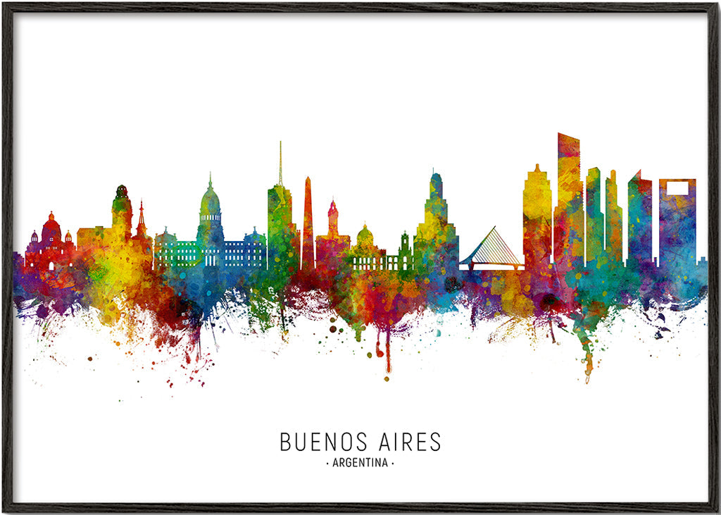 Buenos Aires Skyline multicolore