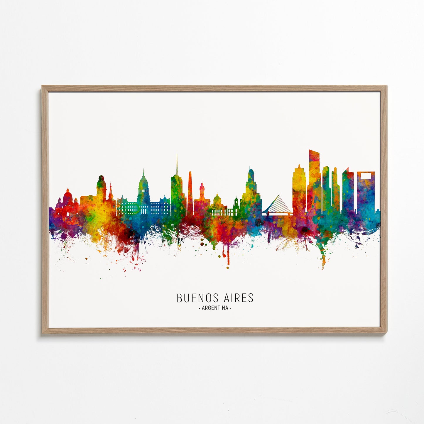 Buenos Aires Skyline multicolore