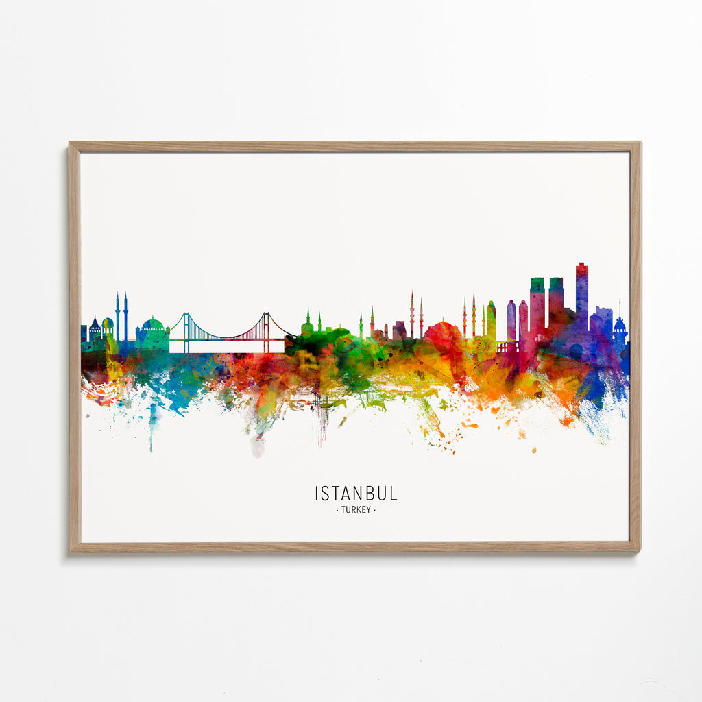 Istanbul Skyline multicolore