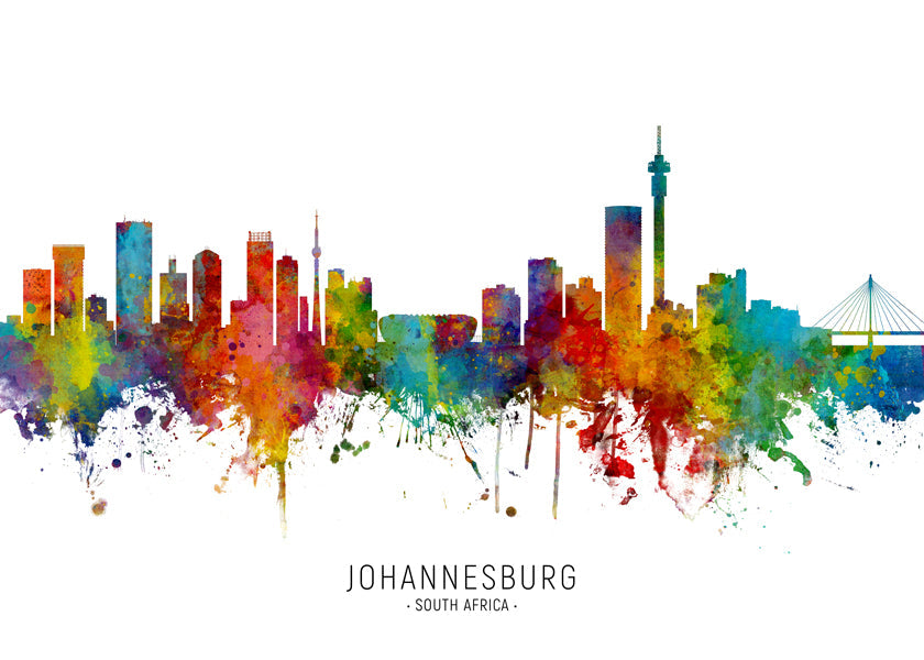Johannesburg Skyline multicolore