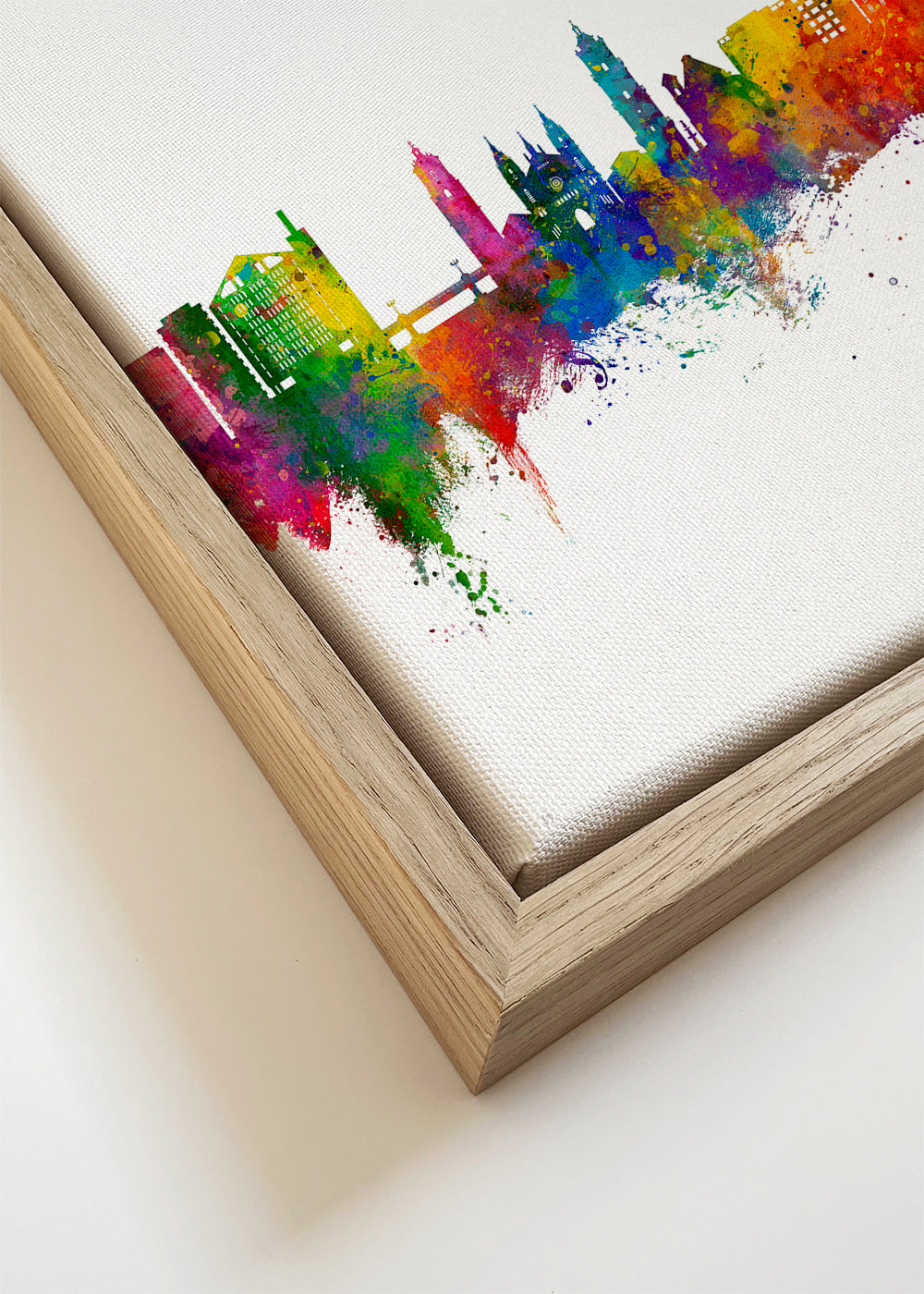 Málaga Skyline multicolore