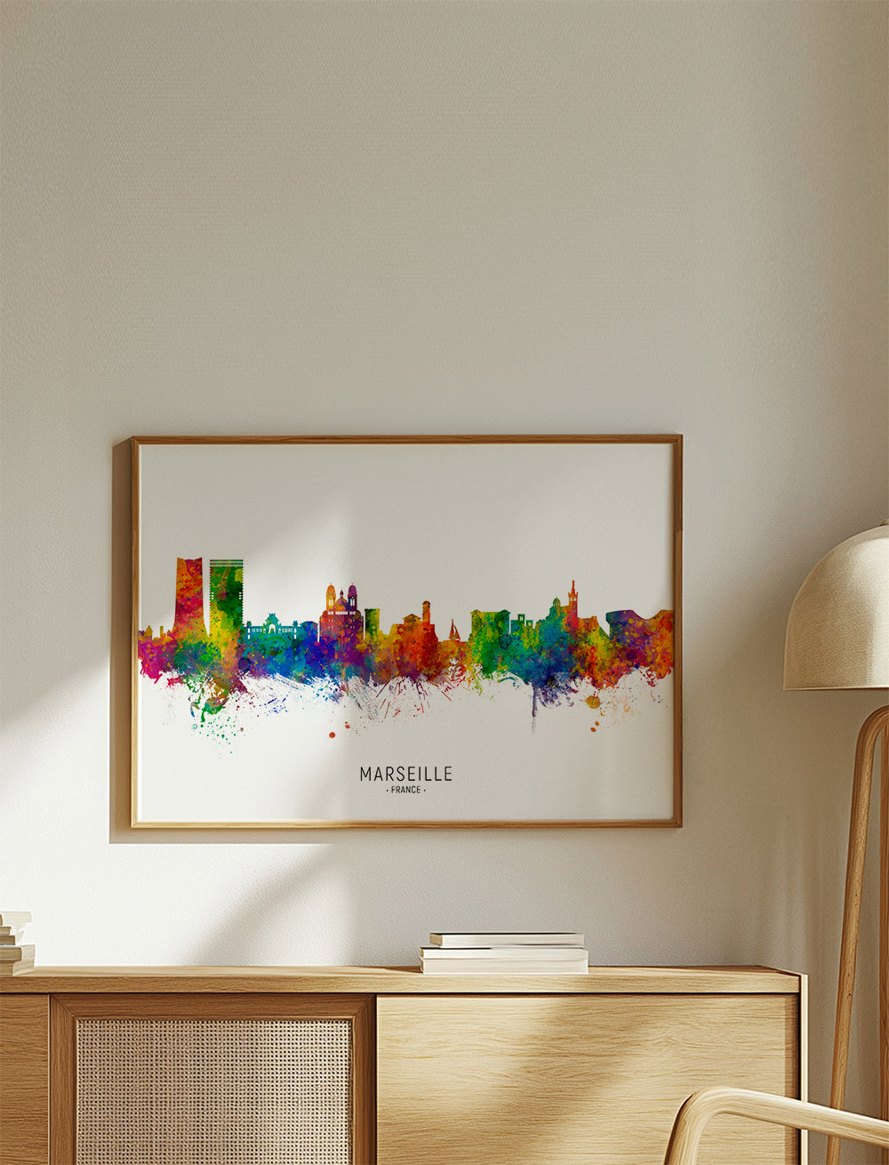 Marseille Skyline multicolore