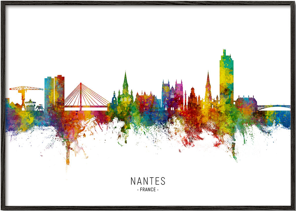 Nantes Skyline multicolore