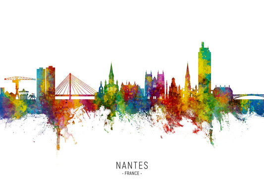 Nantes Skyline multicolore