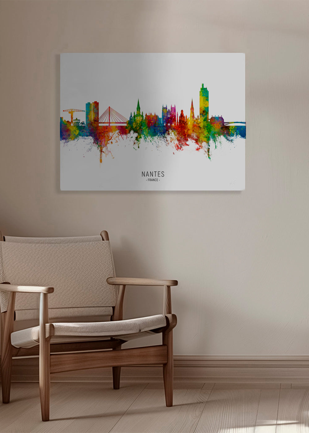 Nantes Skyline multicolore