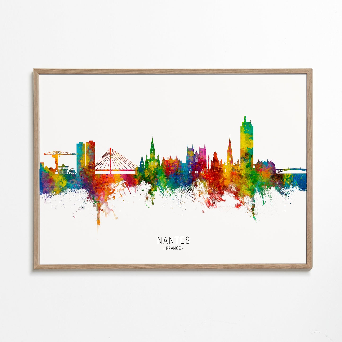 Nantes Skyline multicolore