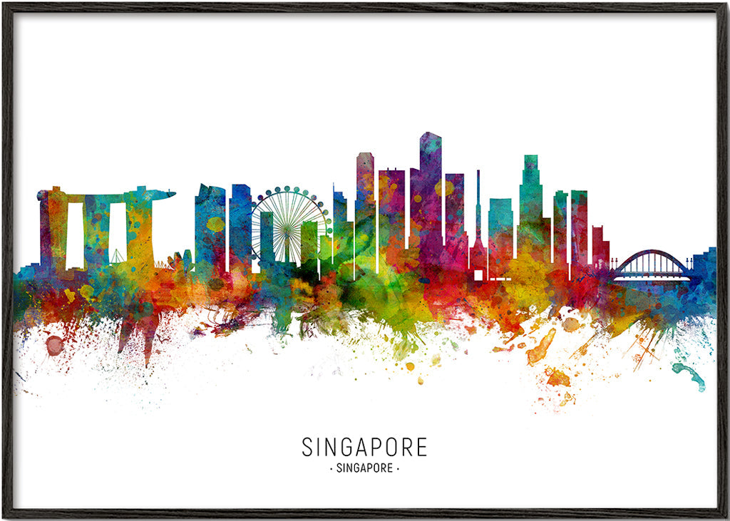 Singapore Skyline multicolore