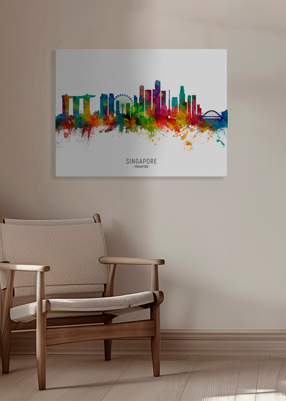 Singapore Skyline multicolore