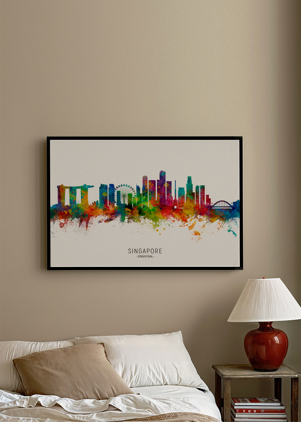 Singapore Skyline multicolore