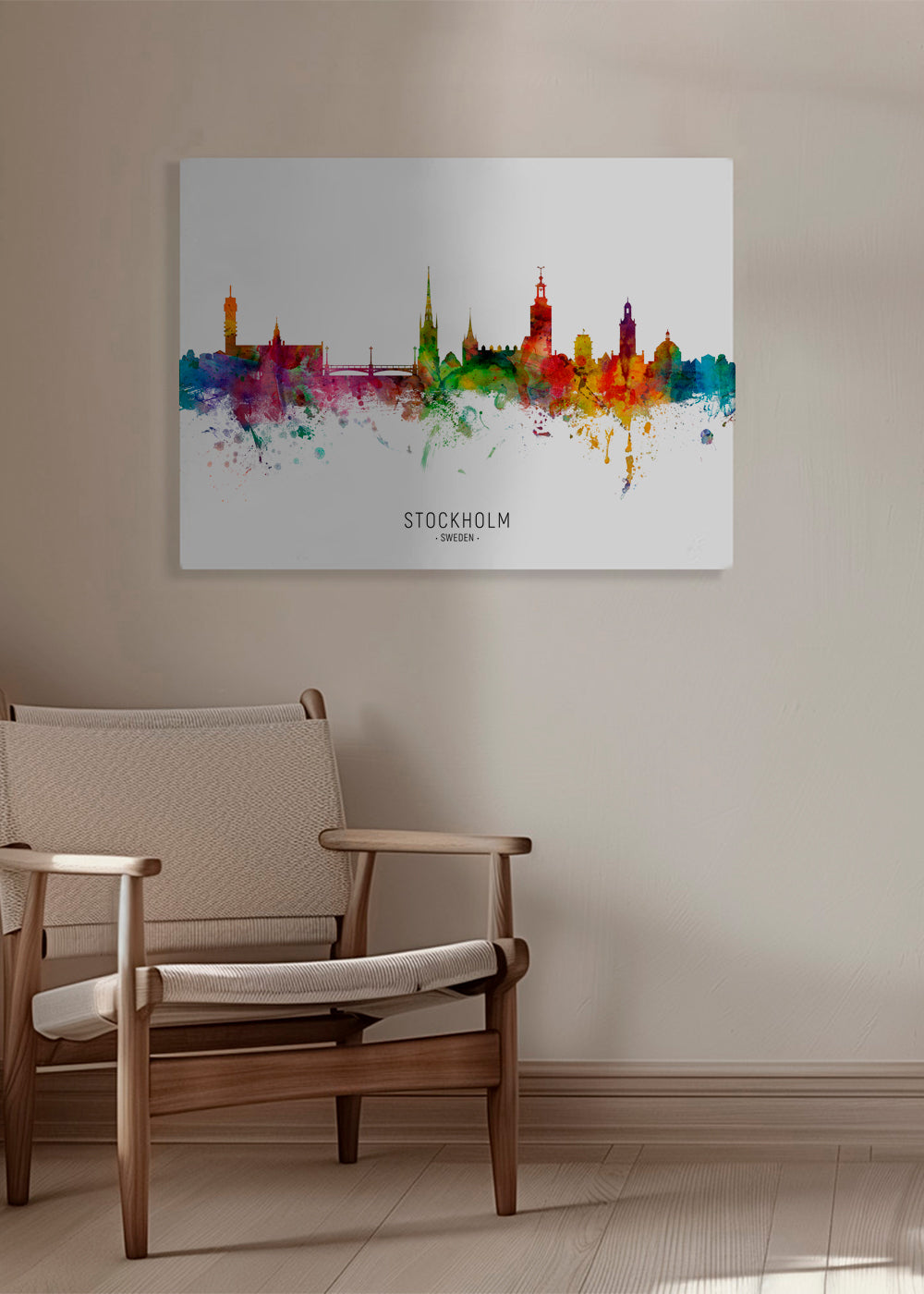 Stockholm Skyline multicolore