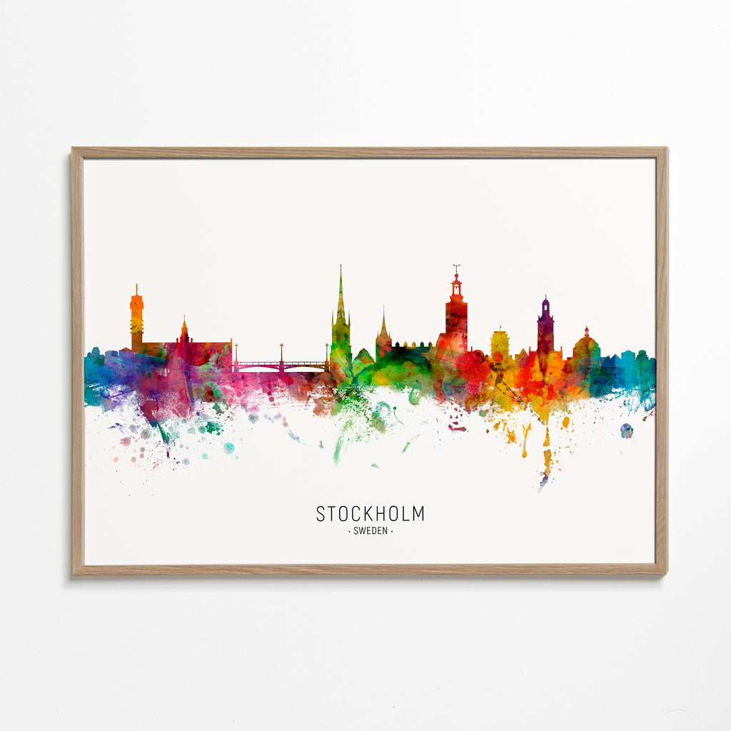 Stockholm Skyline multicolore