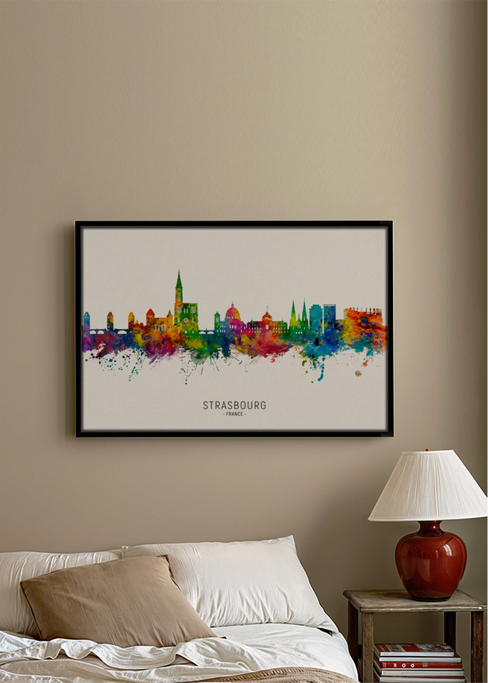 Strasbourg Skyline multicolore
