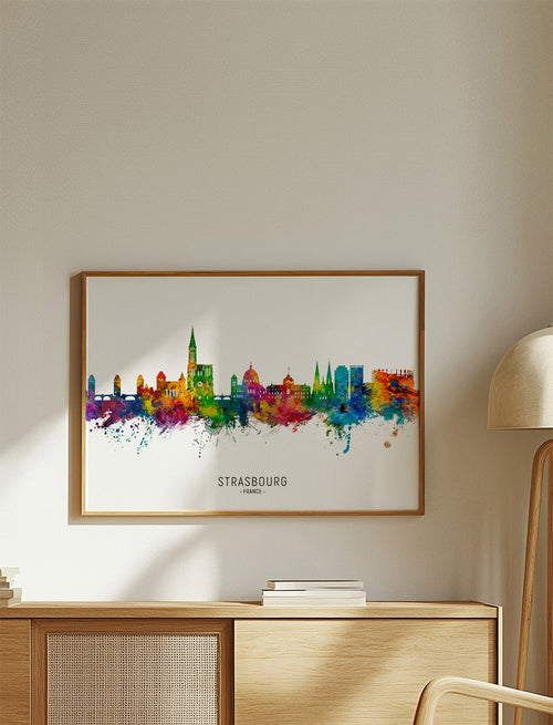 Strasbourg Skyline multicolore
