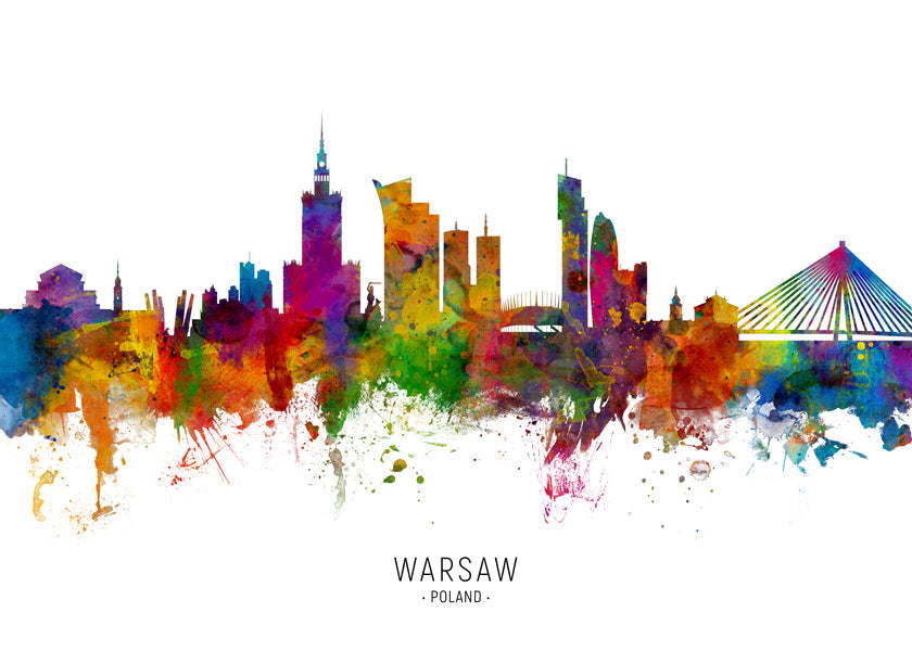 Warsaw Skyline multicolore