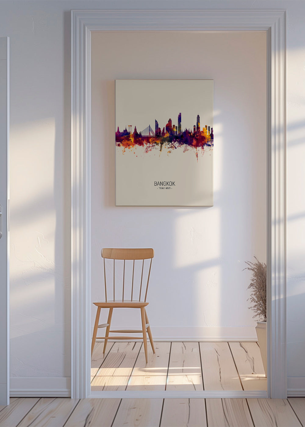 Bangkok Skyline beige