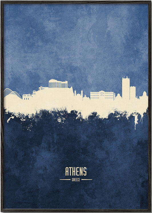 Athens Skyline bleu