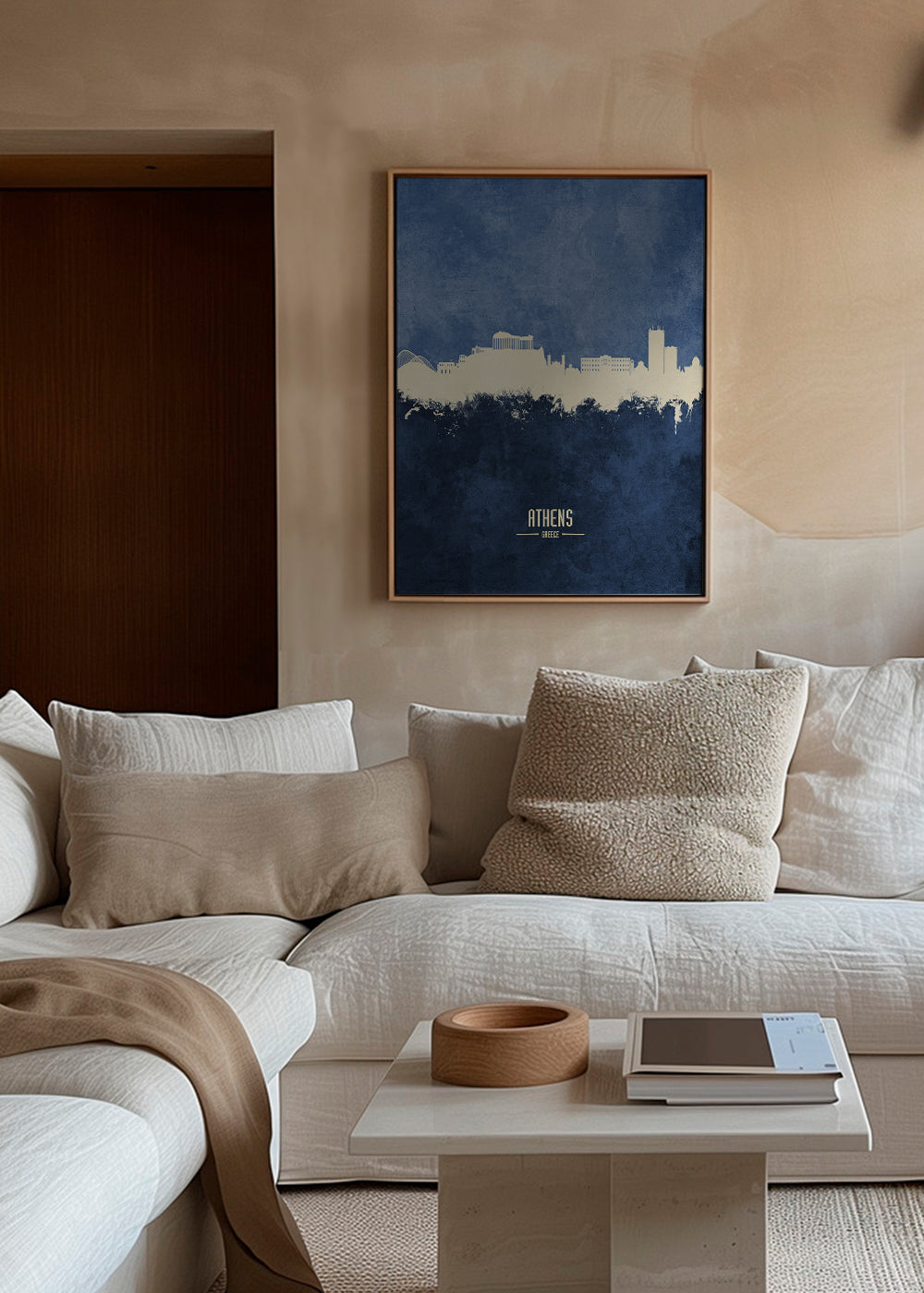 Athens Skyline bleu