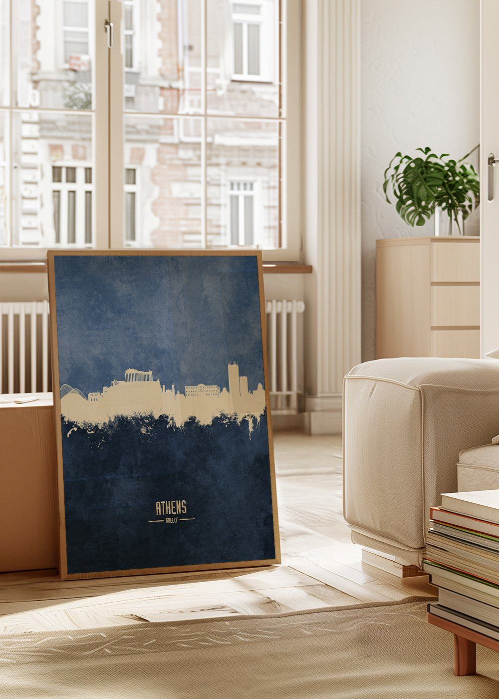 Athens Skyline bleu