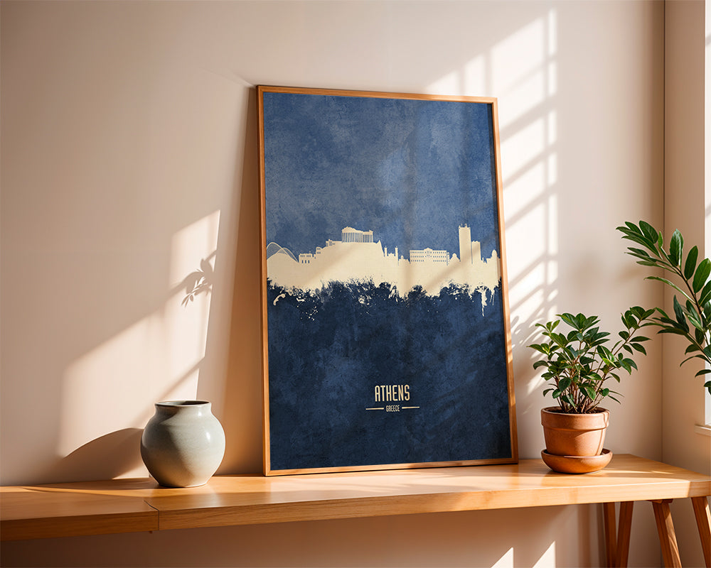 Athens Skyline bleu
