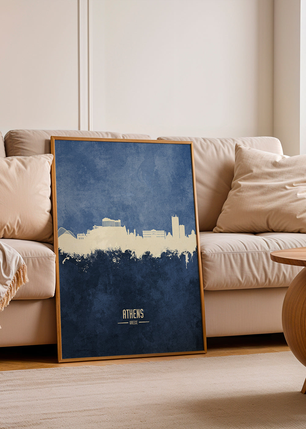 Athens Skyline bleu