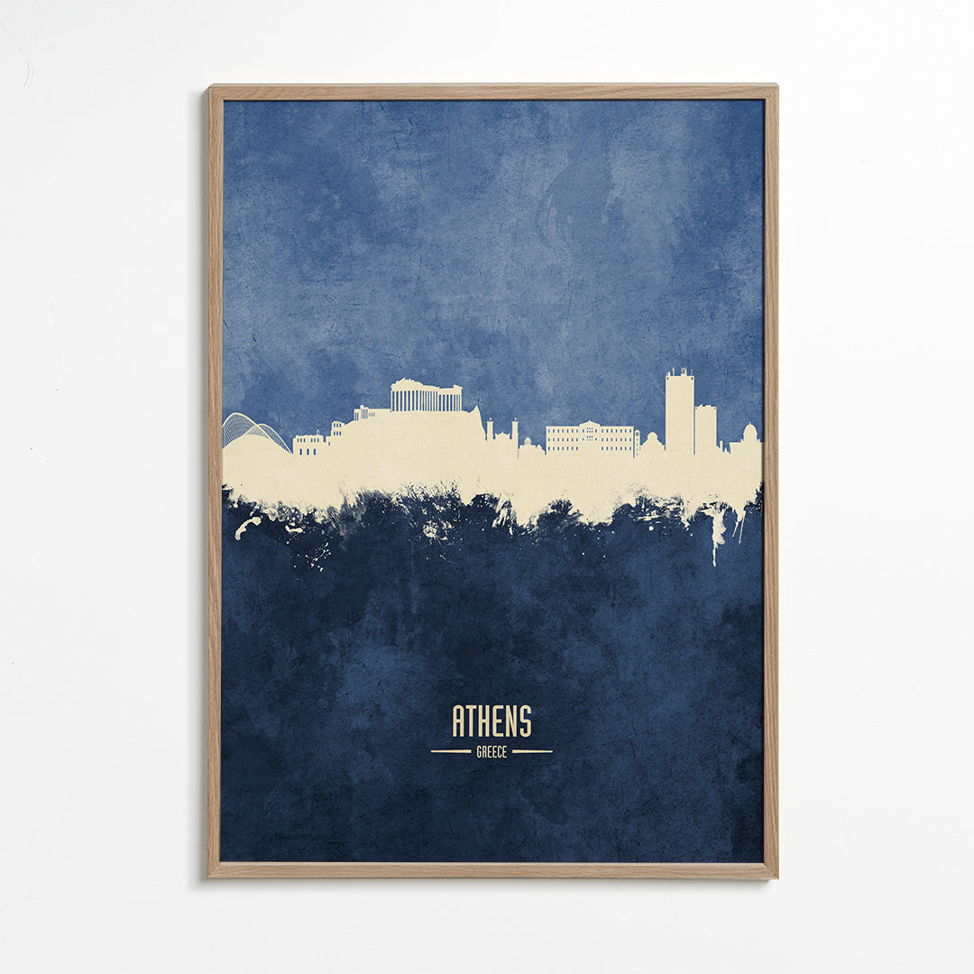 Athens Skyline bleu