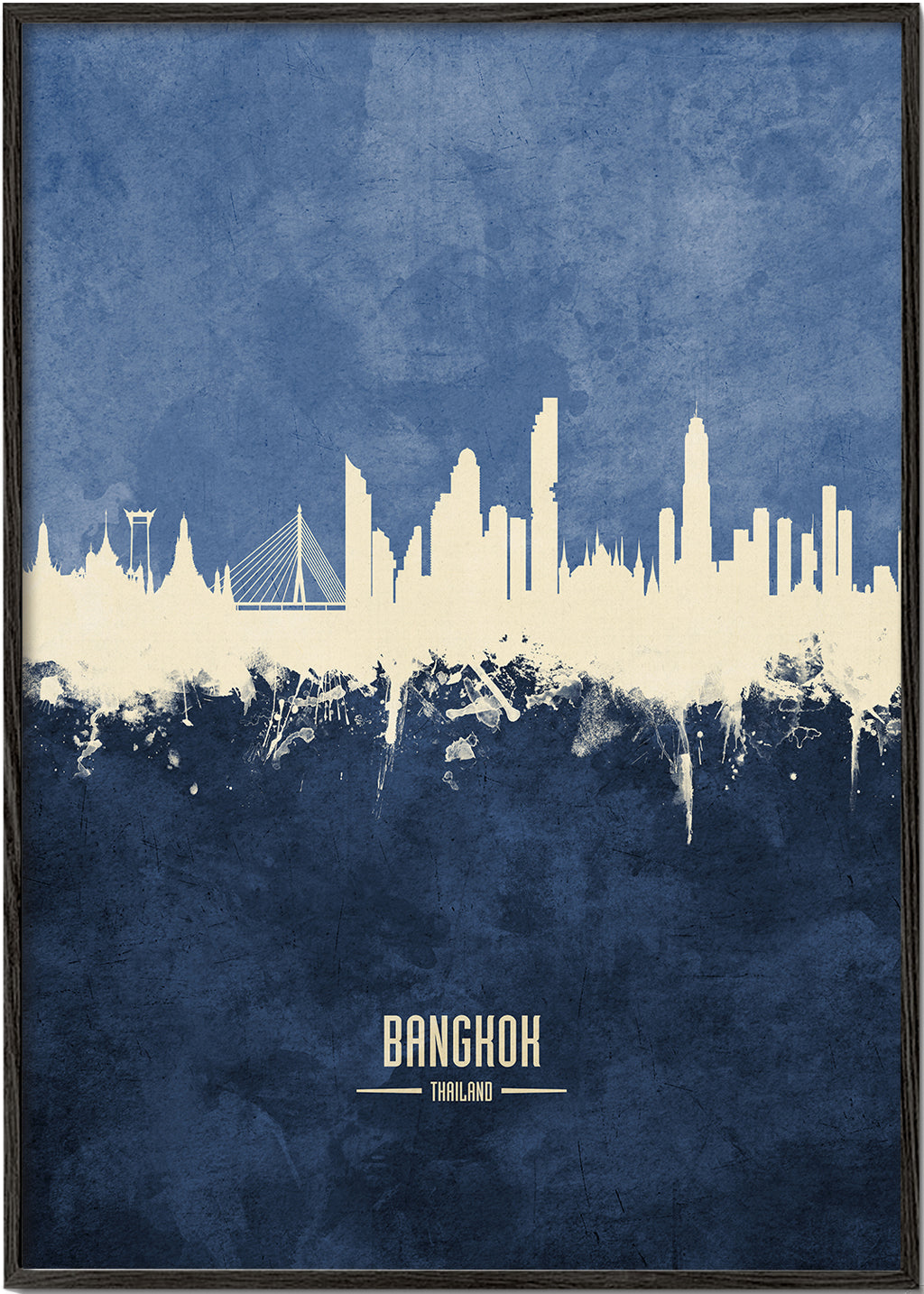 Bangkok Skyline bleu