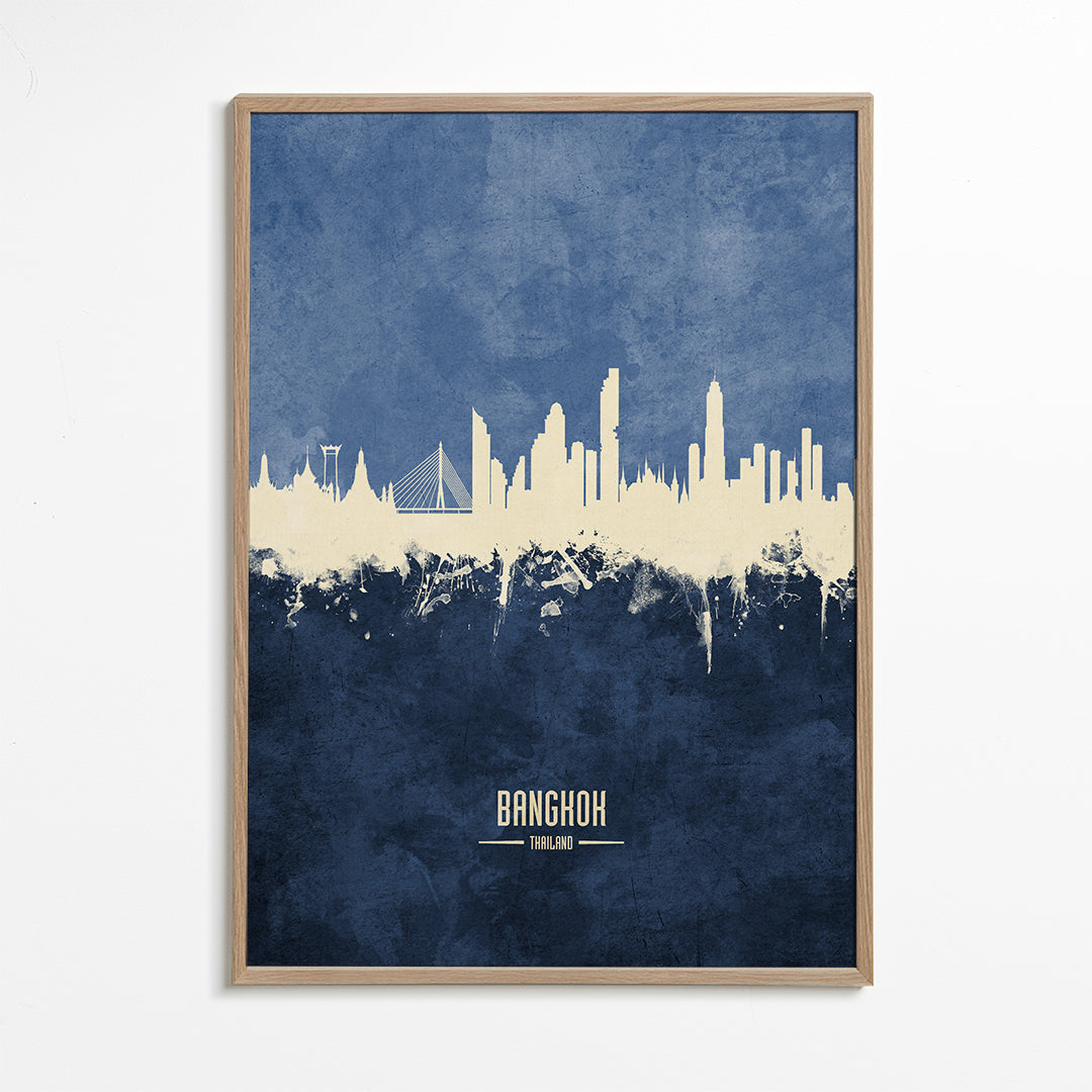 Bangkok Skyline bleu