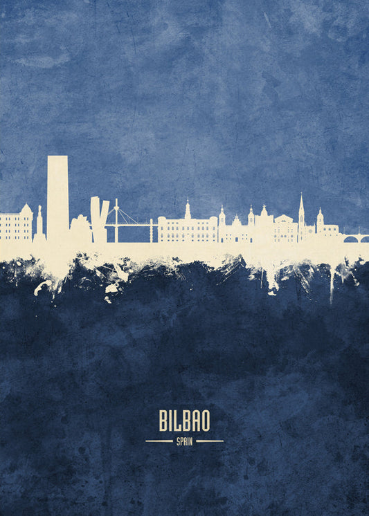 Bilbao Skyline bleu