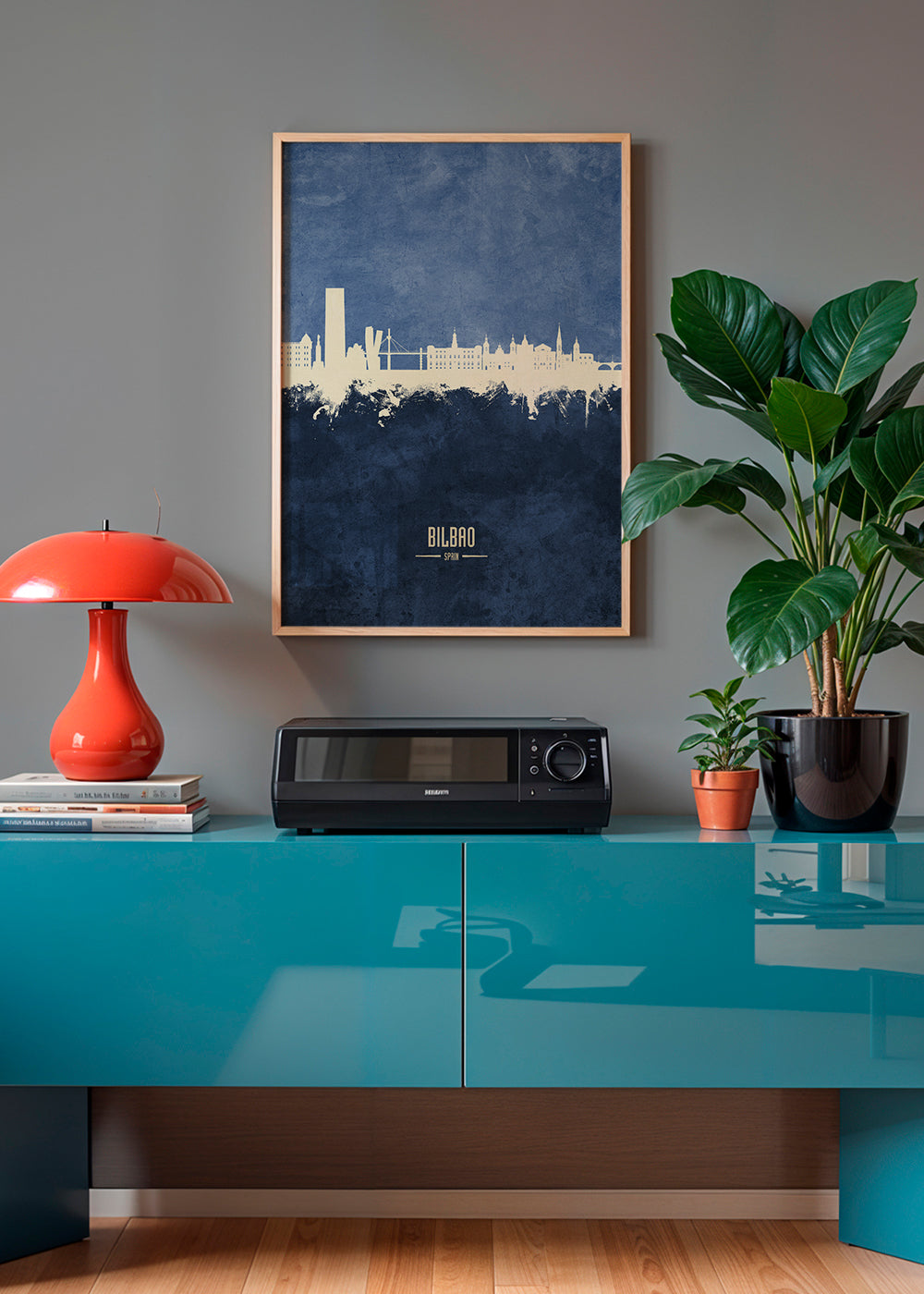 Bilbao Skyline bleu