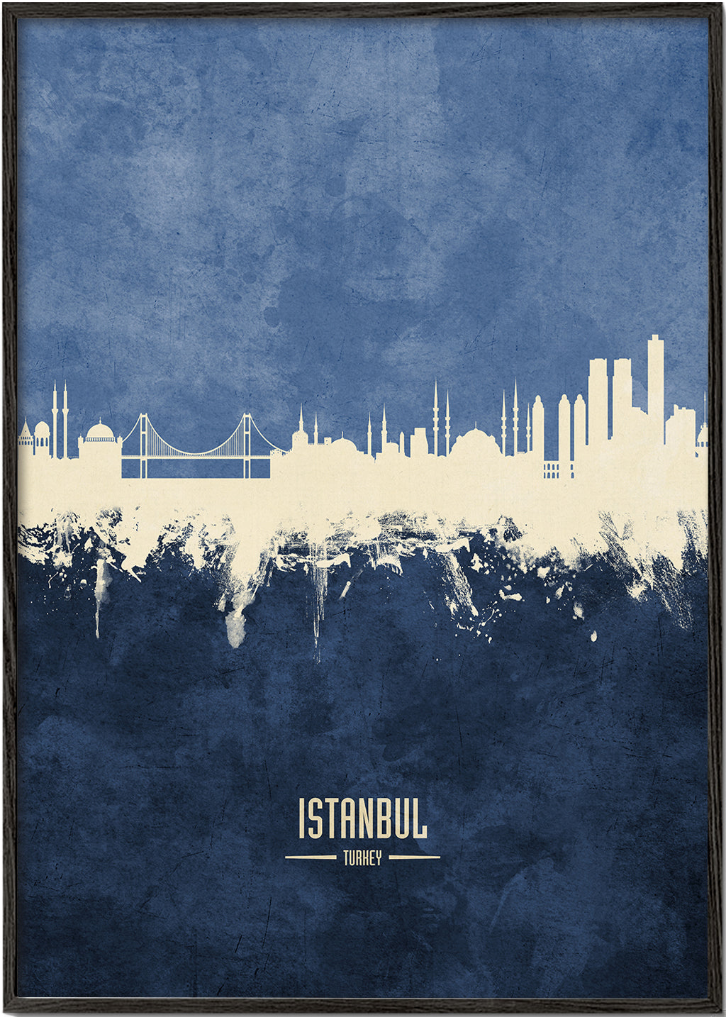 Istanbul Skyline bleu