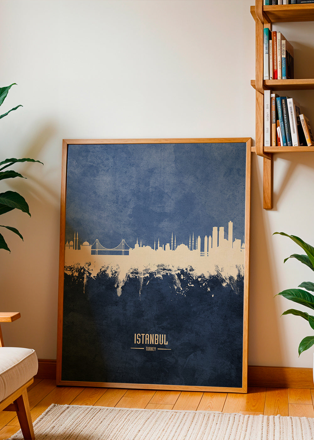 Istanbul Skyline bleu