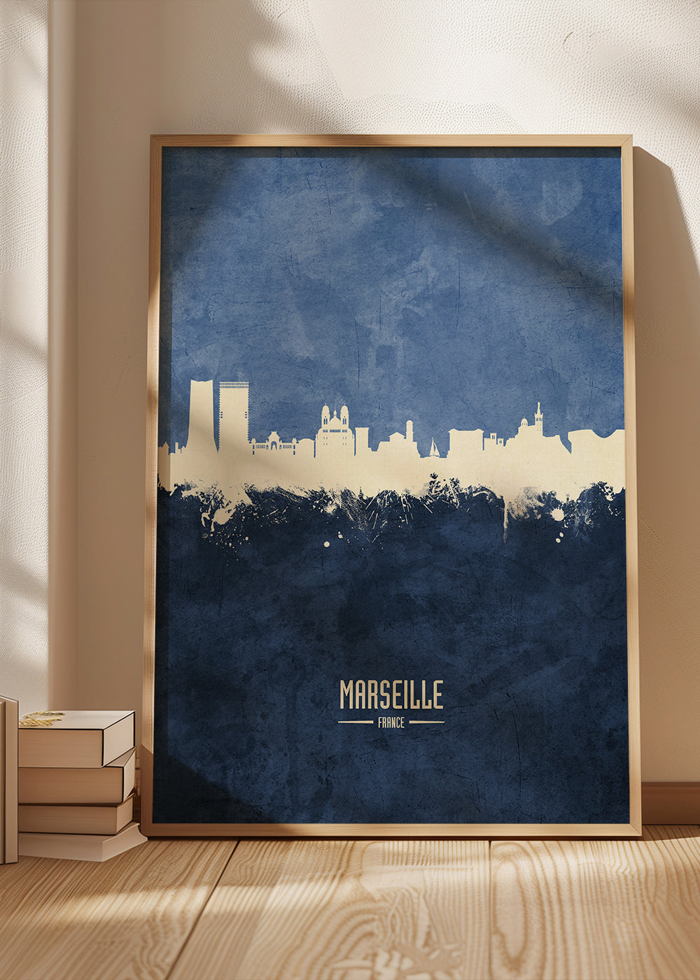 Marseille Skyline bleu