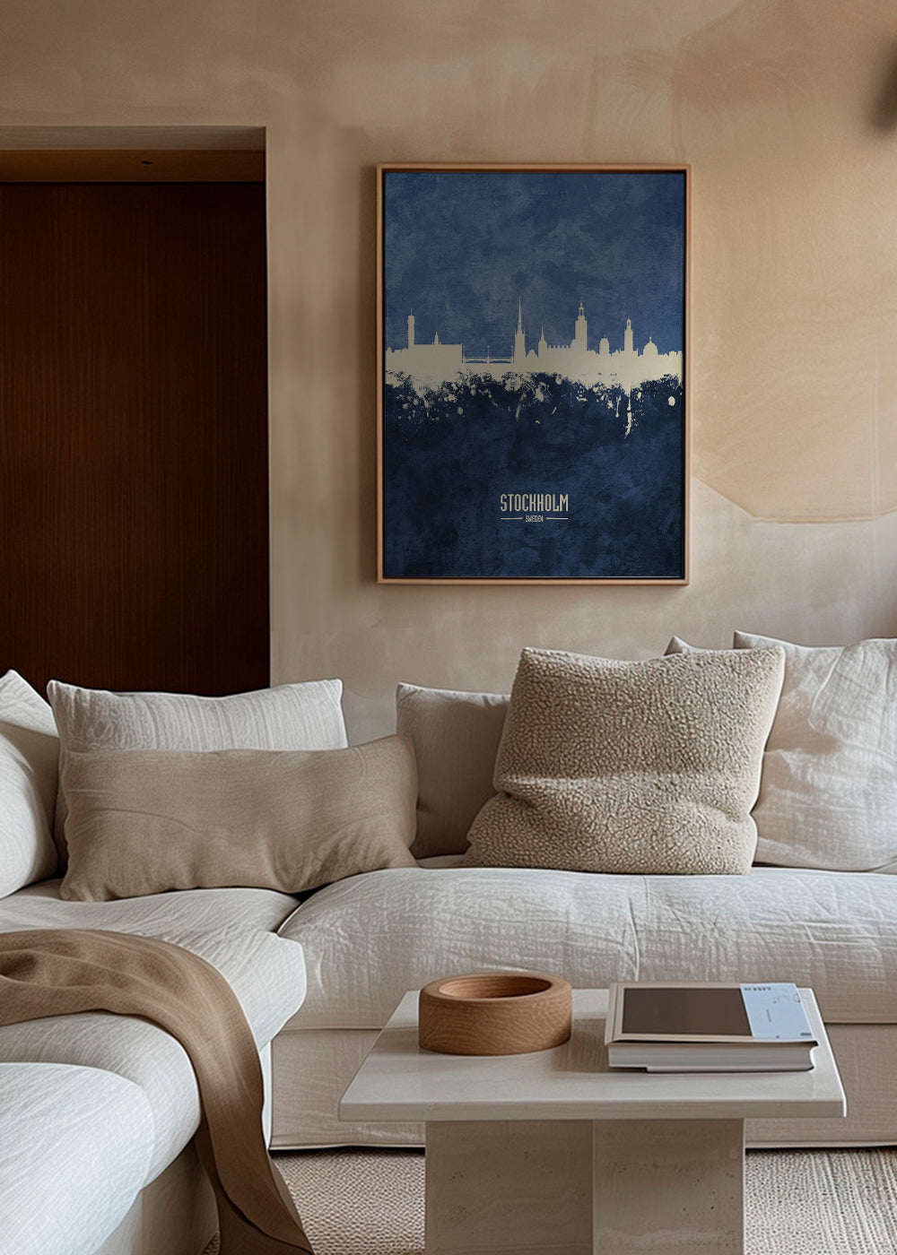 Stockholm Skyline bleu