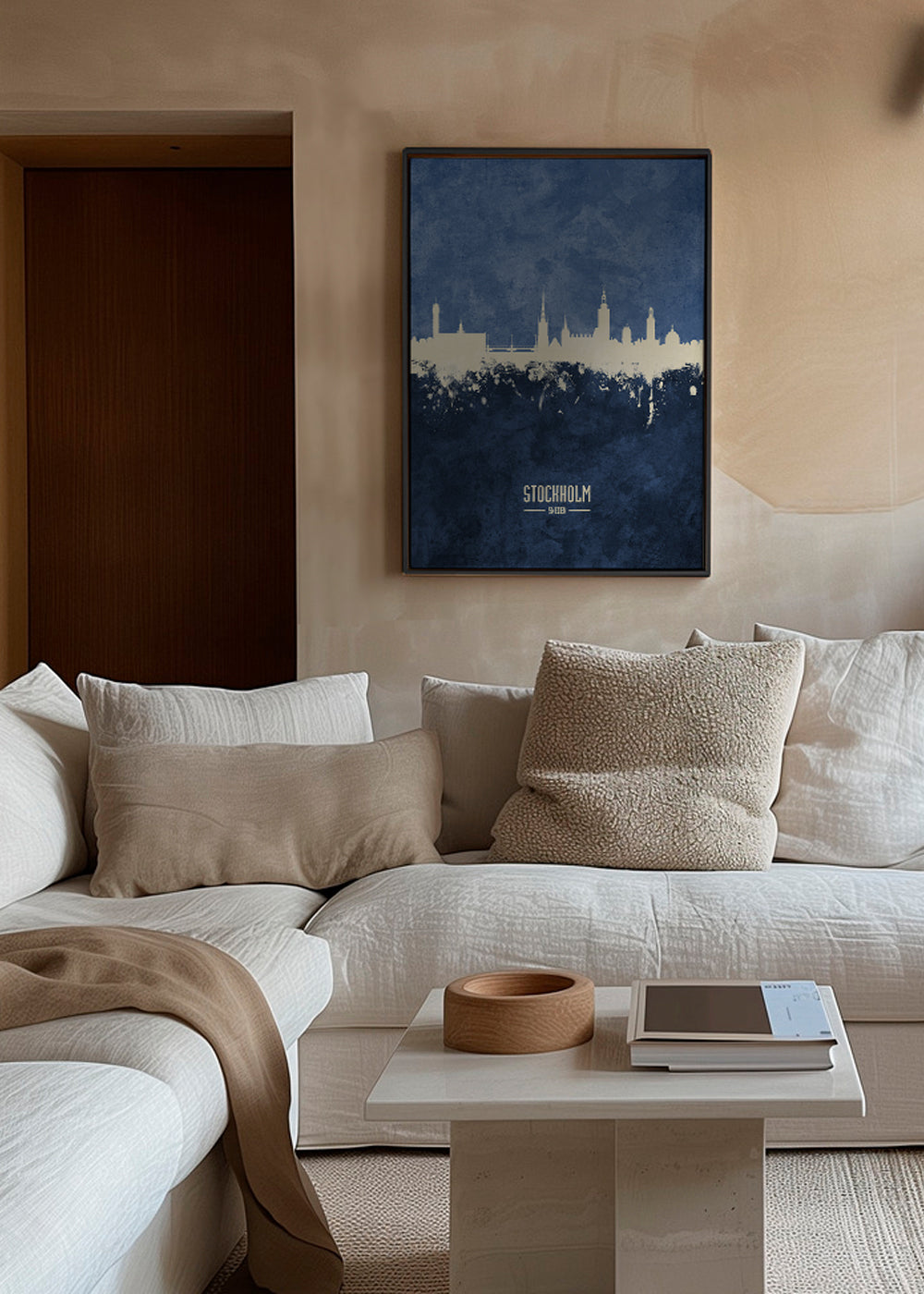 Stockholm Skyline bleu