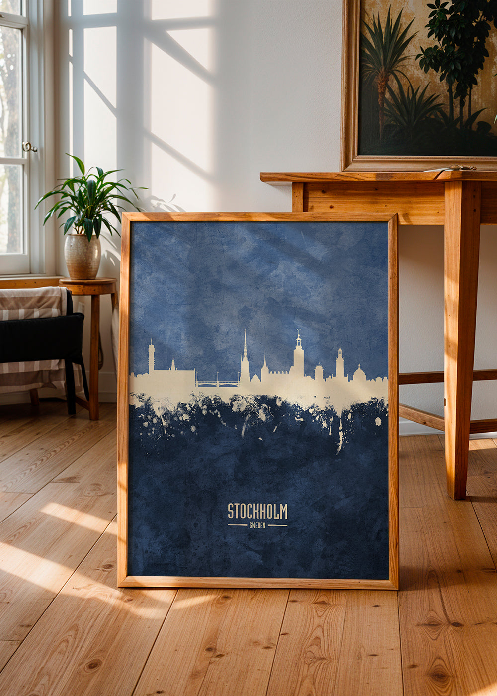 Stockholm Skyline bleu