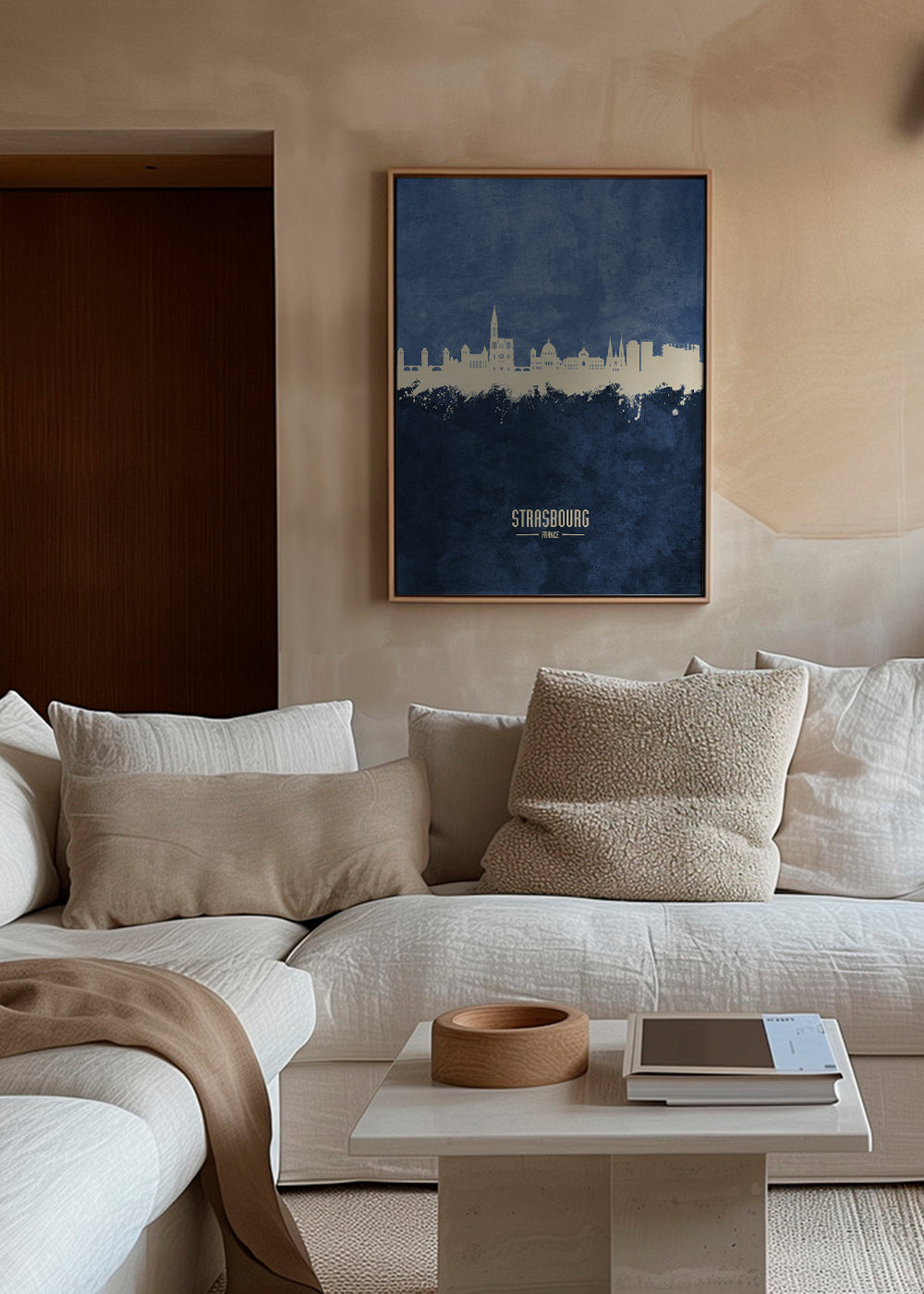 Strasbourg Skyline bleu