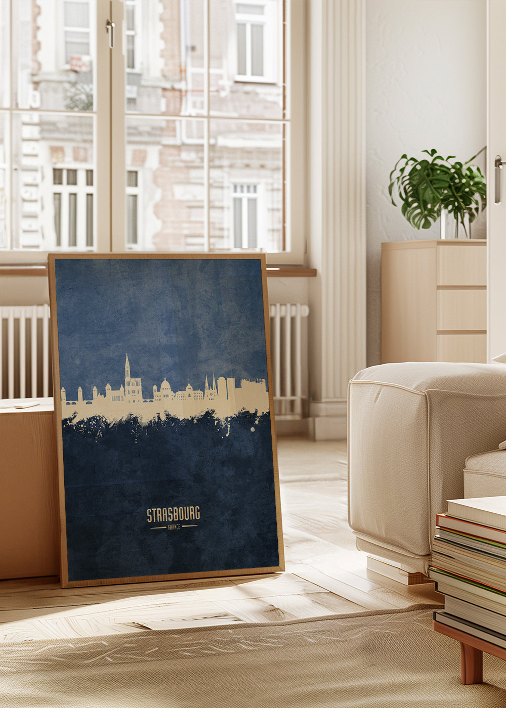 Strasbourg Skyline bleu