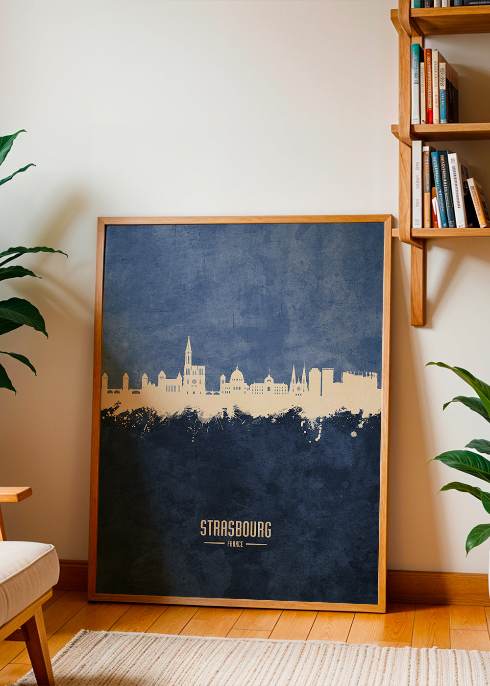 Strasbourg Skyline bleu