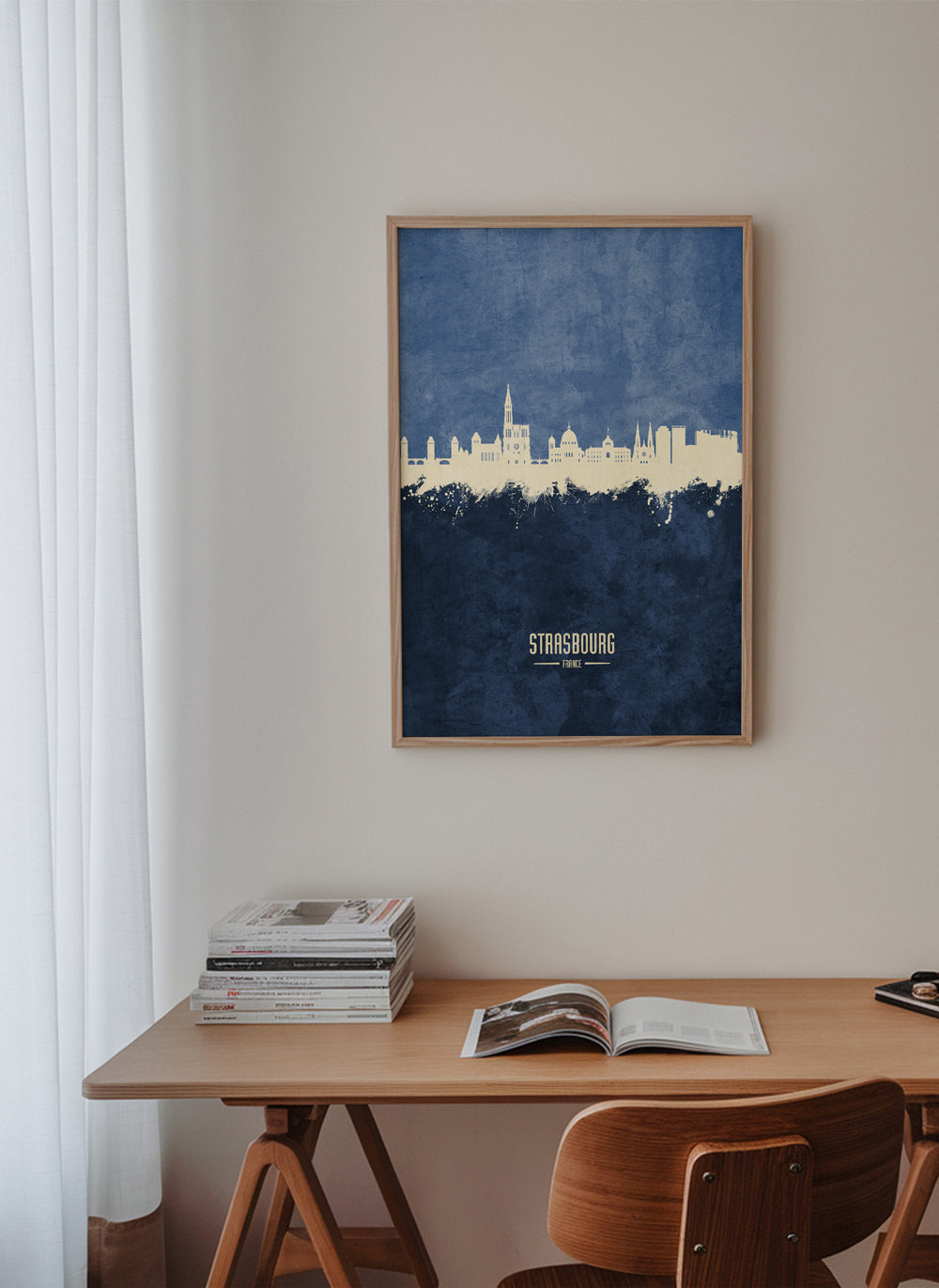 Strasbourg Skyline bleu