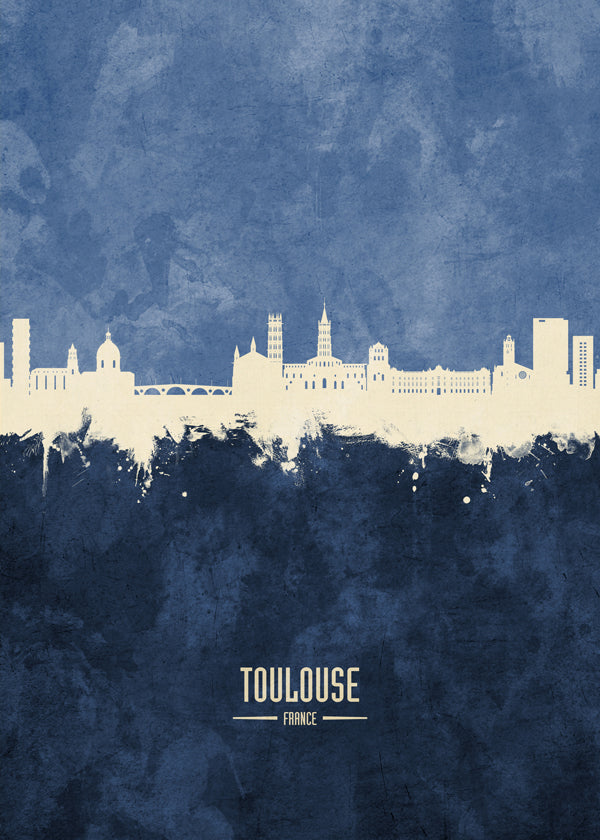 Toulouse Skyline bleu