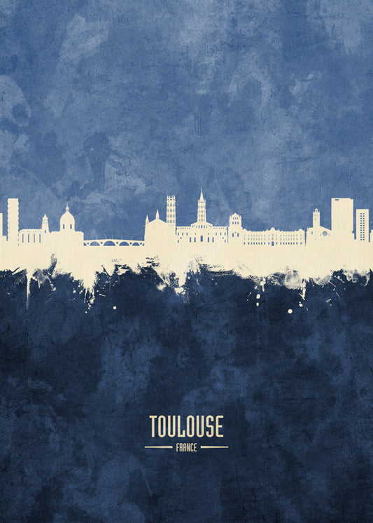 Toulouse Skyline bleu
