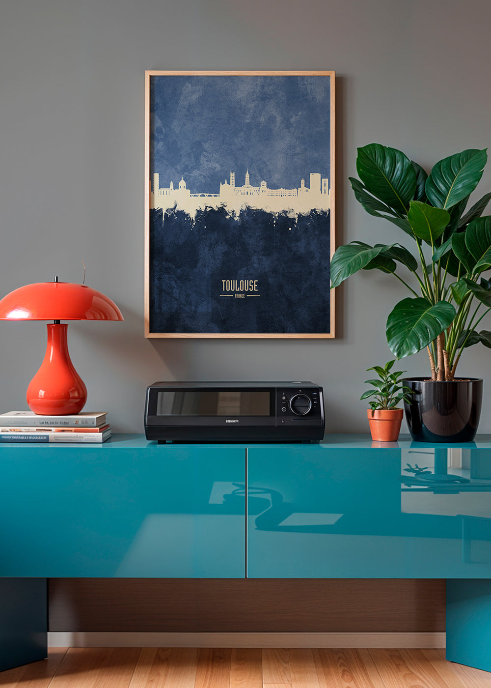 Toulouse Skyline bleu